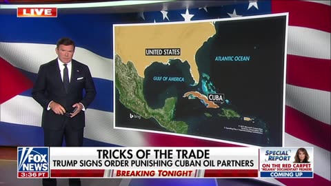 President Trump signs executive order declaring a national emergency over CUBA