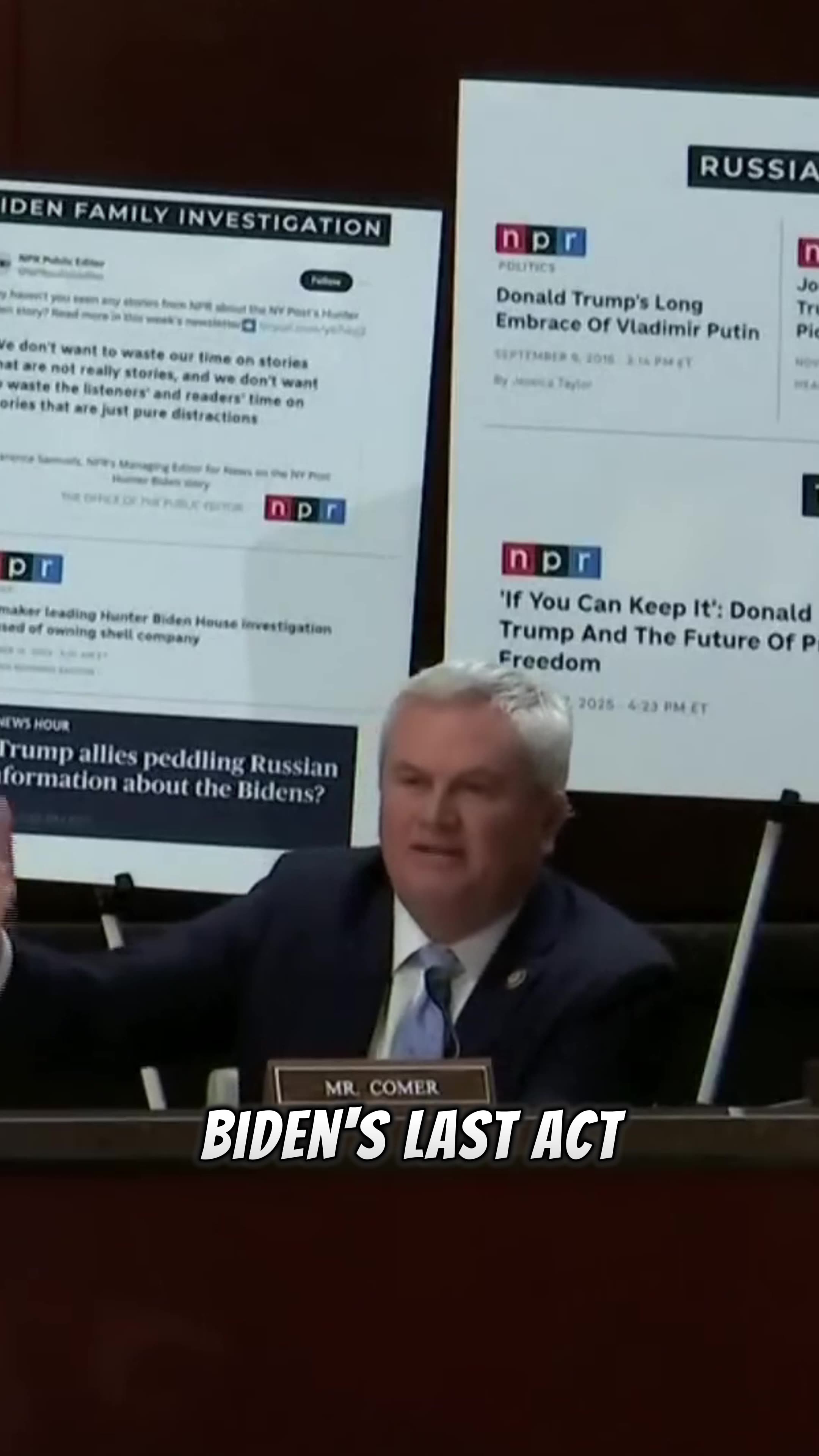 Congressman James Comer RIPS into NPRs Leftwing Propaganda!