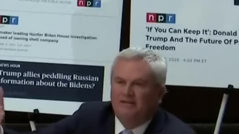Congressman James Comer RIPS into NPR's Leftwing Propaganda!