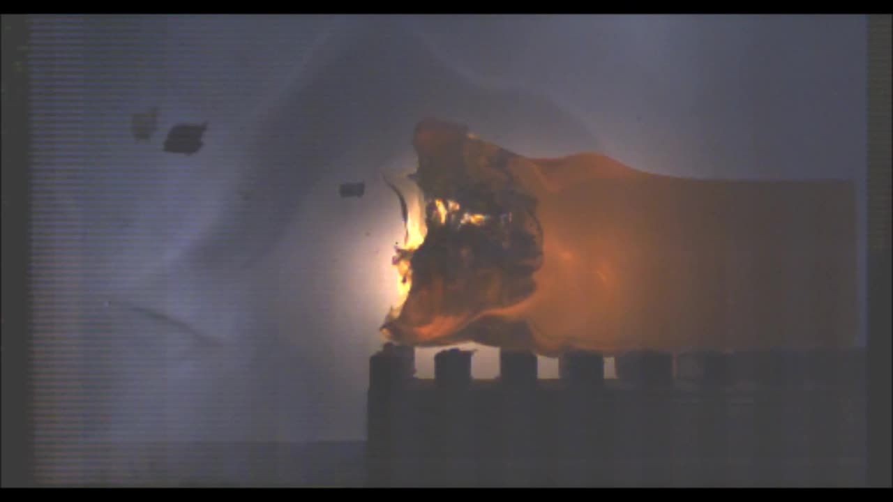 12 gauge cut shell vs. ballistic gelatin Slow Motion