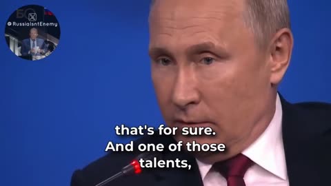 Putin 🇷🇺 | Talks about Zelensky & his “acting” 🤣 (Check Description)