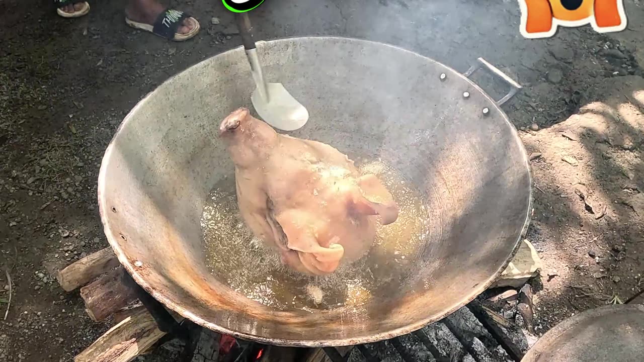 Sweet and Sour Pig’s Head in the Philippines! 🇵🇭🐷