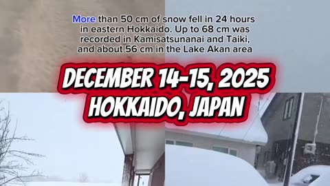 December 14-15, 2025 Hokkaido, Japan
