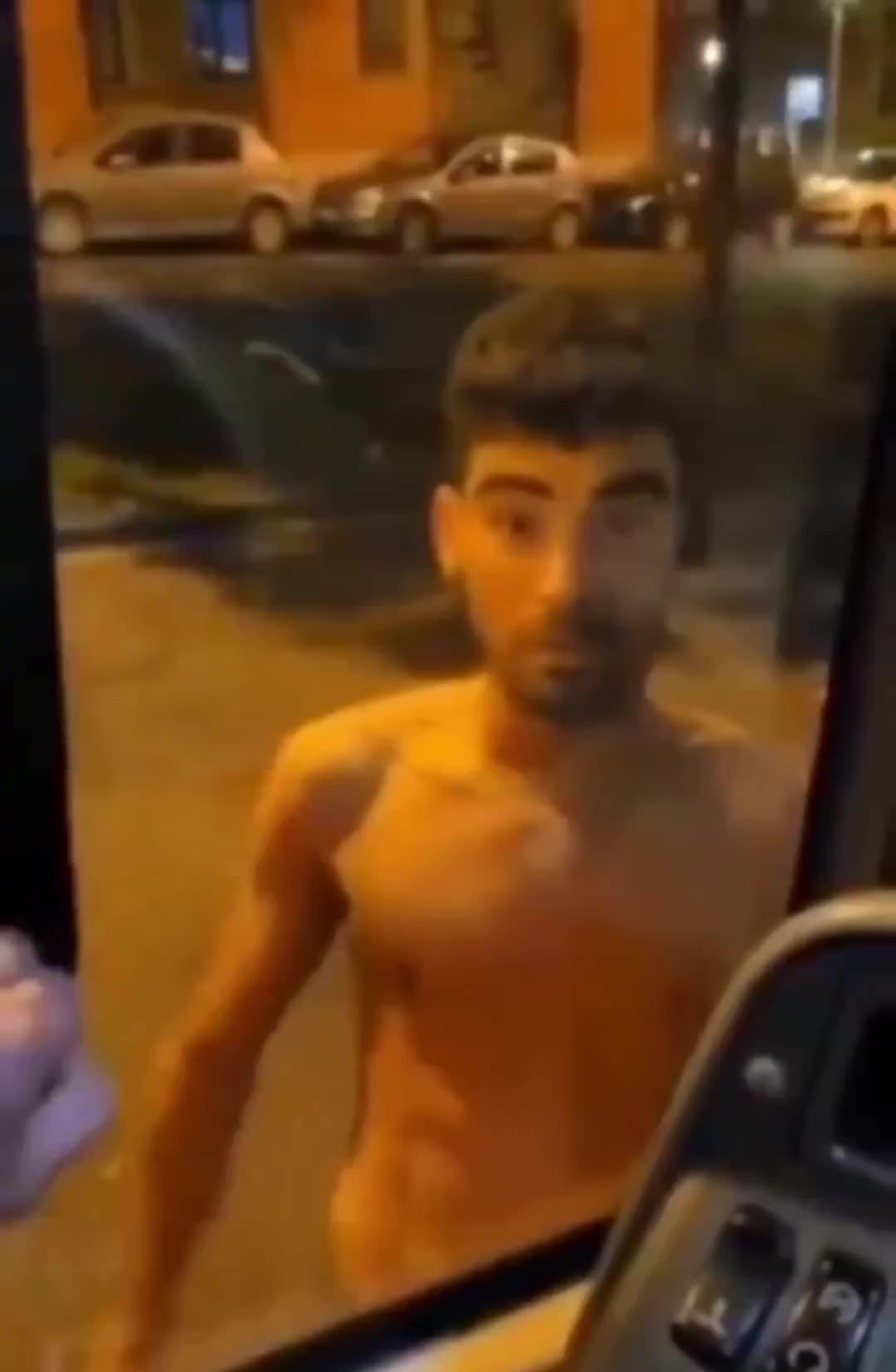 TERRIFYING: A North African migrant tries to break in and abuse a female bus driver...