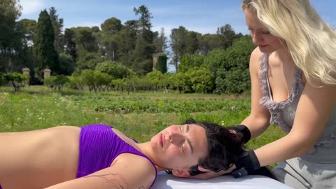 ASMR Full Body Massage for Deep Sleep & Stress Relief Real Nature Sounds & Birds Singing