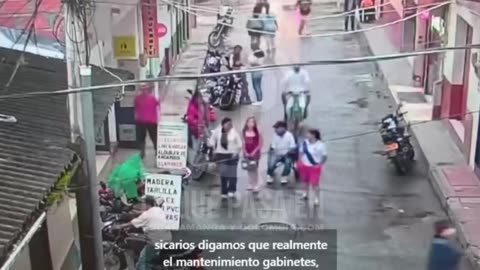 momento exacto en que concejal de #Antioquia fue ultimado a d¡sparos