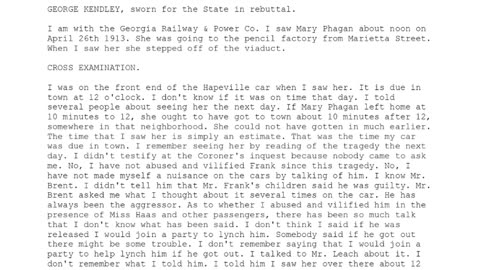George Kendley — he served as the 172nd witness to provide testimony.