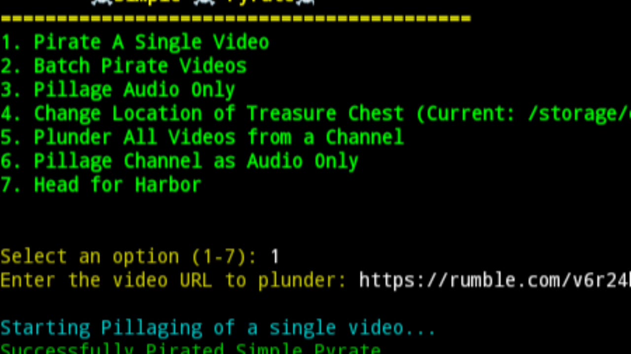 Simple pirate of simple pyrate