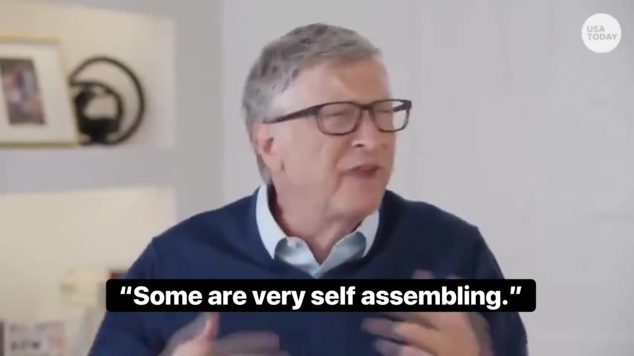 Billy the psychopath, openly discusses self-assembling nanotechnology in mRNA.