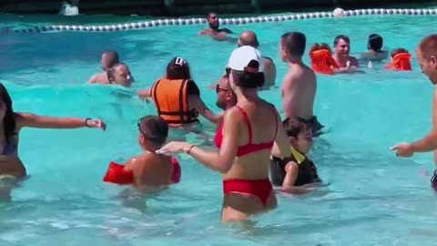 🌞Hot Day Water Park Swimming Pool And Water Slide Fun Day #waterpark #waterslide