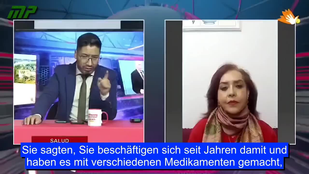 Doktorin Liliana Zelada prangert weiterhin die Kontamination der Impfstoffe an.