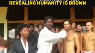 MAN WAS SILENCED AFTER REVEALING HUMANITY IS BROWN.