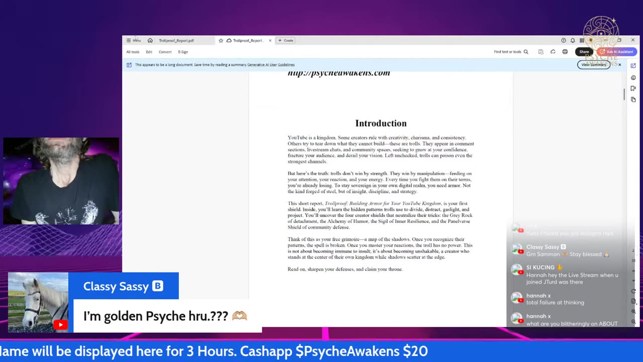 09/19/25 Psyche Awakens VOD: "Hang with Me for a Bit"