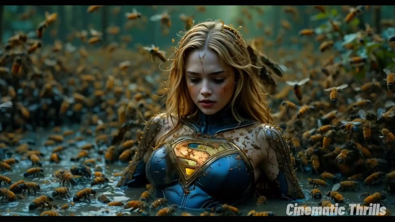 Supergirl in Crisis Trapped in the Hive King’s 4K AI-Generated Movie Runway ML & MidJourney