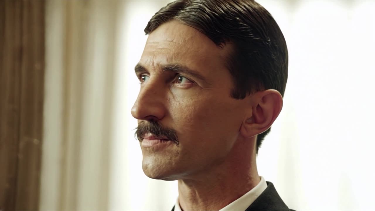 Nikola Tesla (1856-1943) brought to life using AI