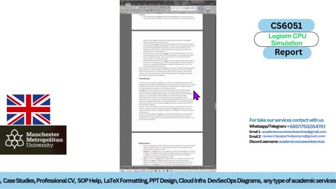 Student Work (Case Study Report) | CS6051 Software Development | Manchester Metropolitan University