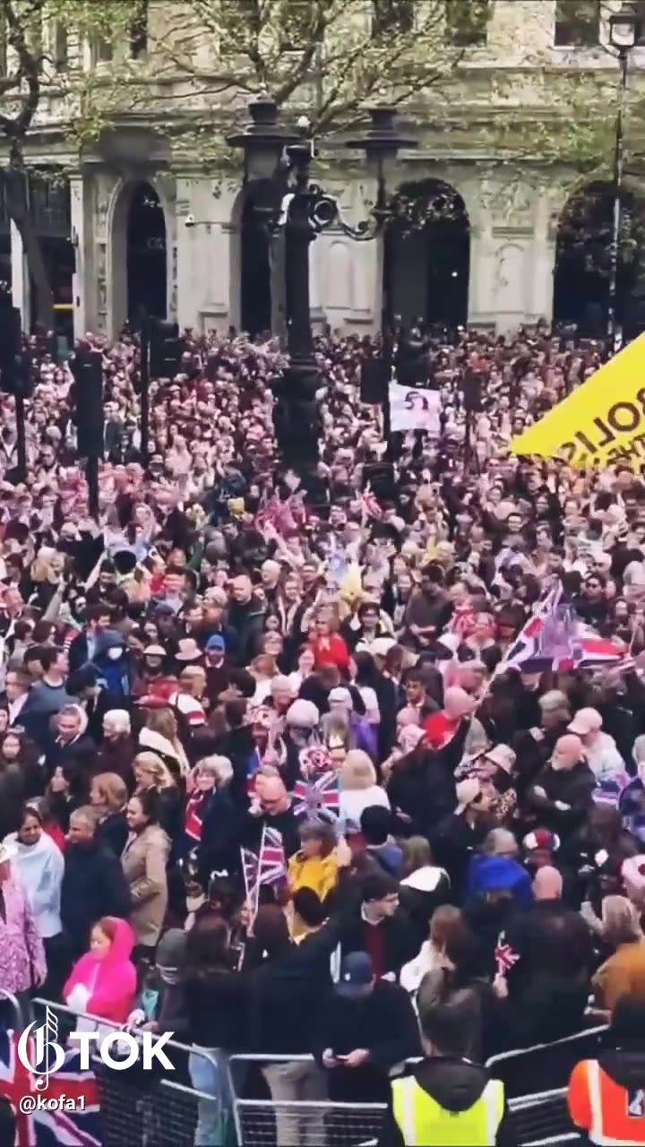 Chanting Not My King Charles Coronation