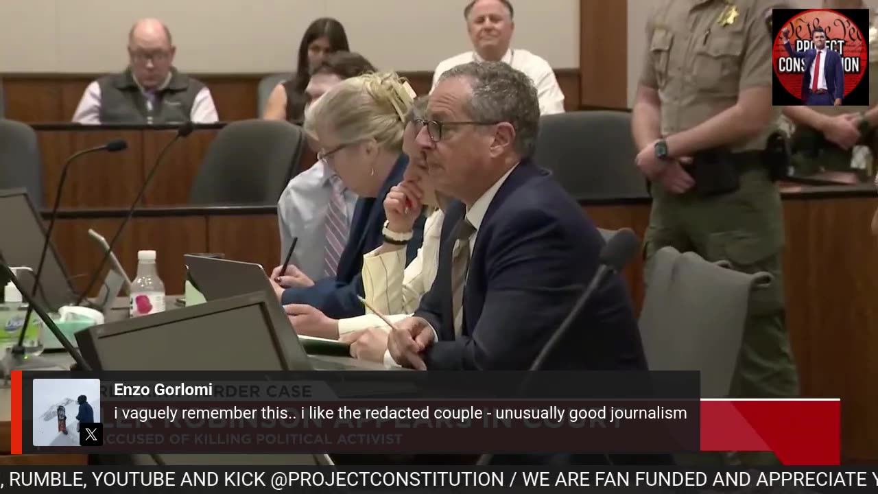 🚨LIVE: Tyler Robinson First Court Hearing In Person Wearing Civilian Clothes