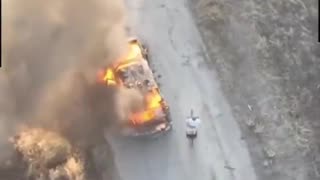 🚲💥 Ukraine Russia War | Civilian Bicycles Past Destroyed Ukrainian Pickup in Kherson | RCF