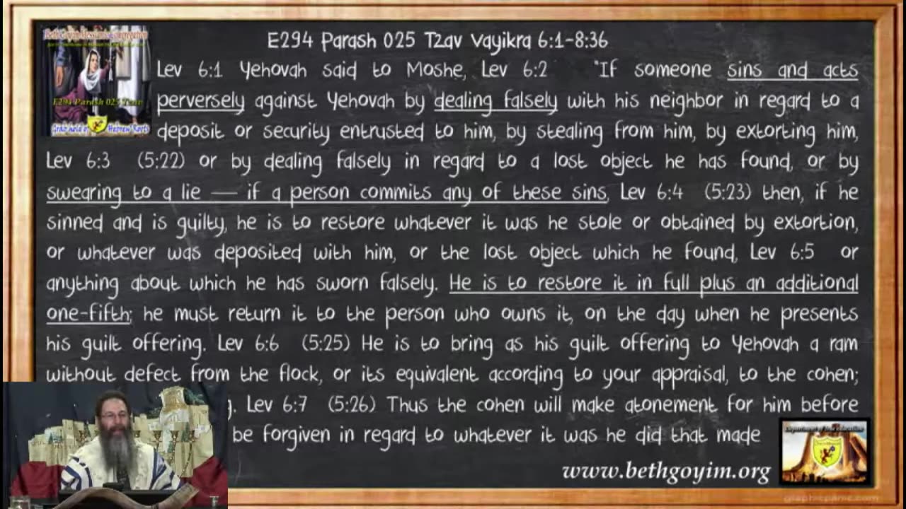 BGMCTV MESSIANIC LESSON E294 Parash 025 Tzav Vayikra 6_1-8_36 HQ with graphics