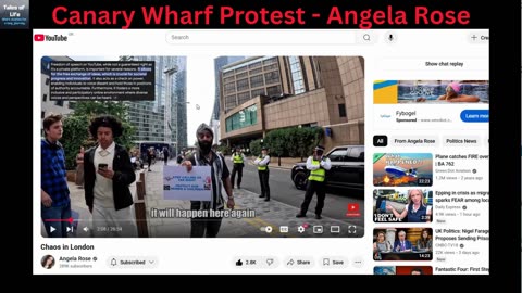 Canary Wharf Protest - Angela Rose
