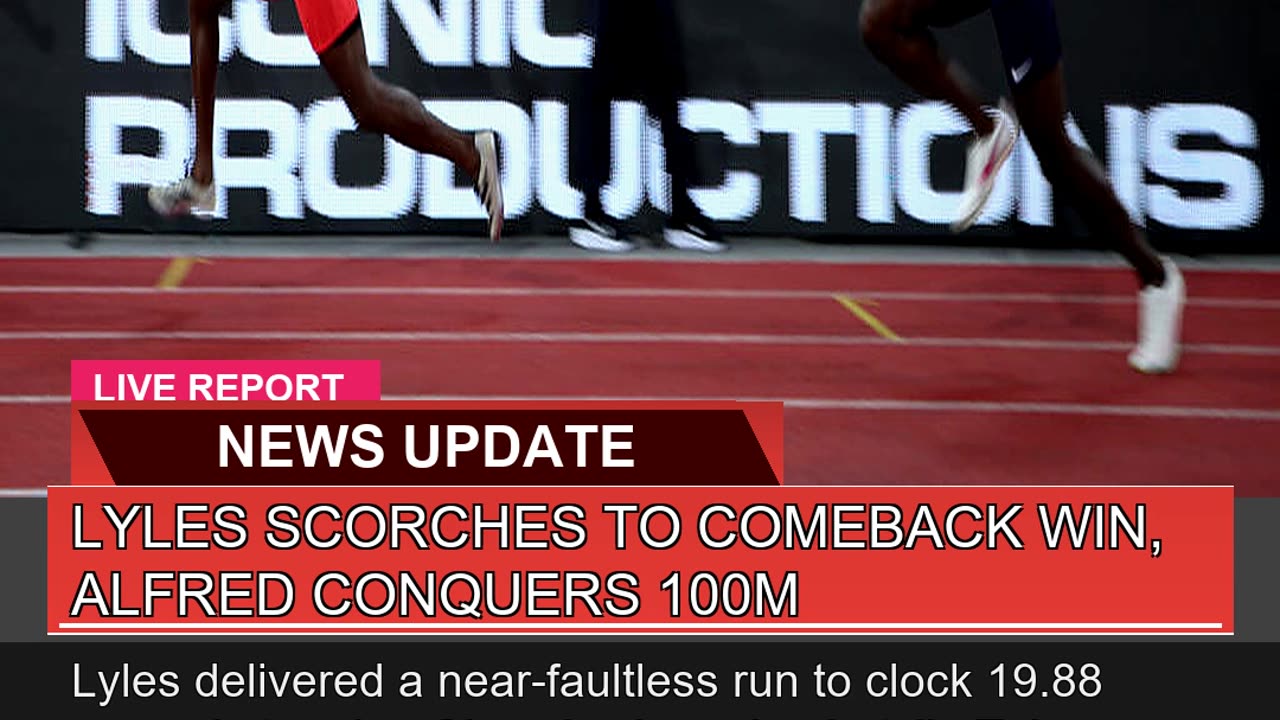 Lyles Scorches to Comeback Win Alfred Conquers