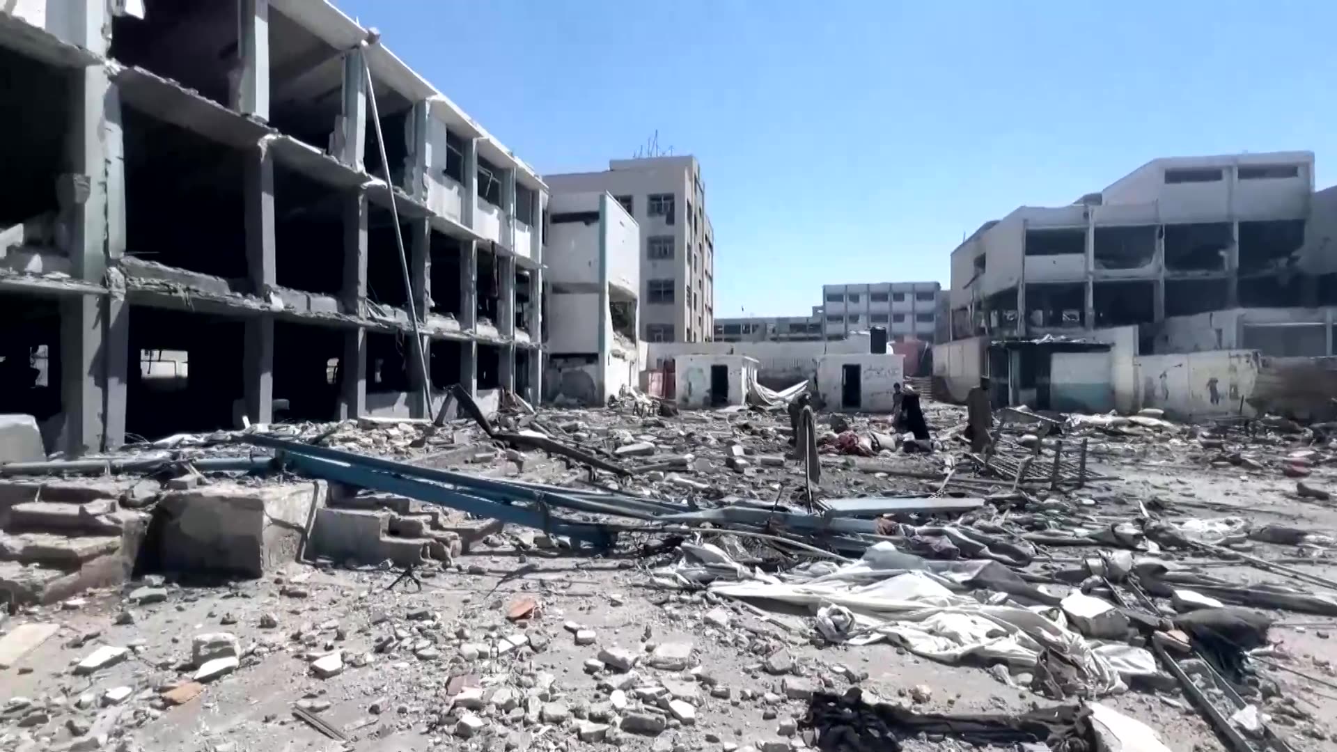 Israeli strikes hit evacuated Gaza City UNRWA-run school