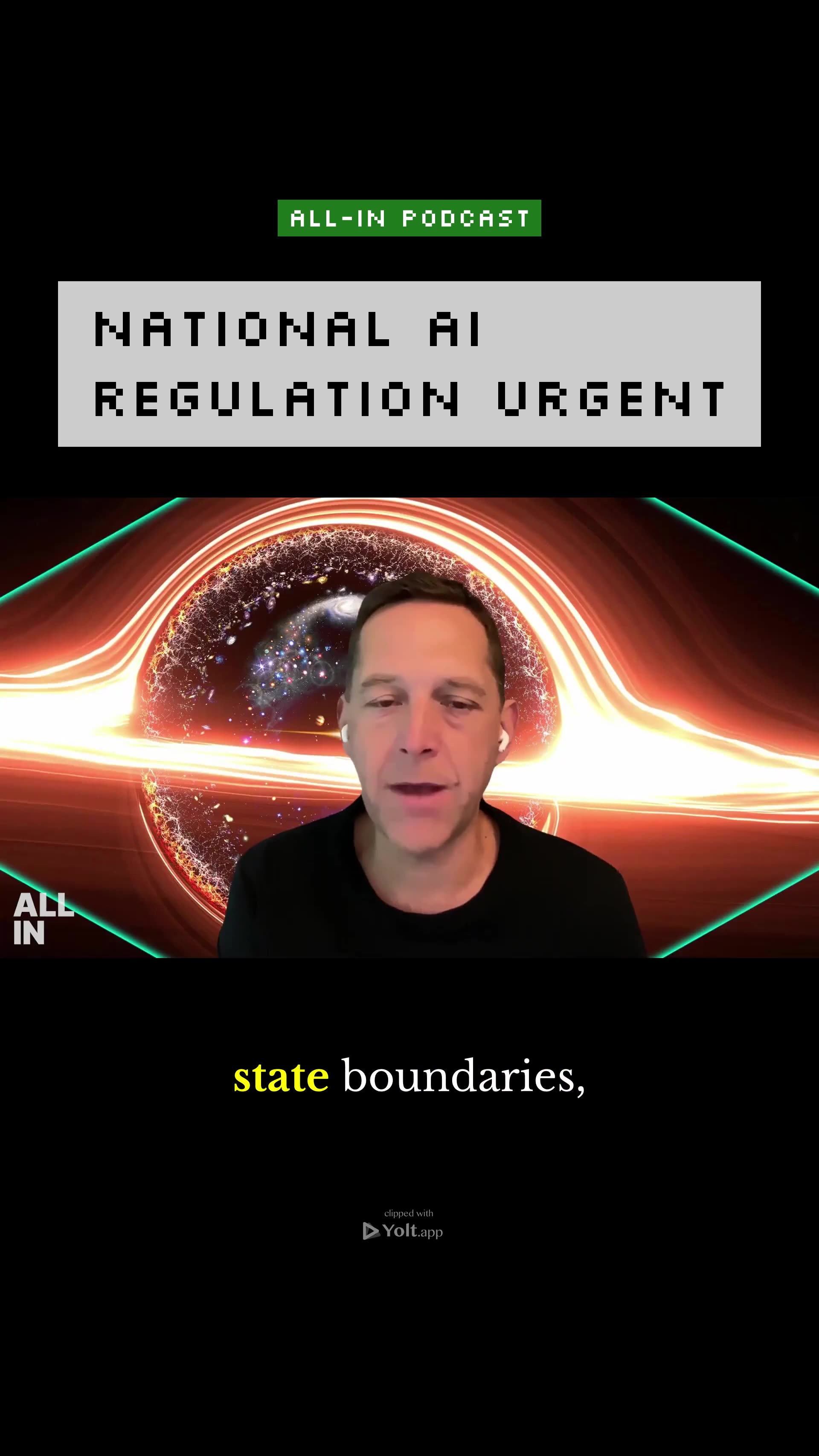 AI Regulation: National, Not States - All-In Podcast #statelaws #interstatecommerce #airegulation