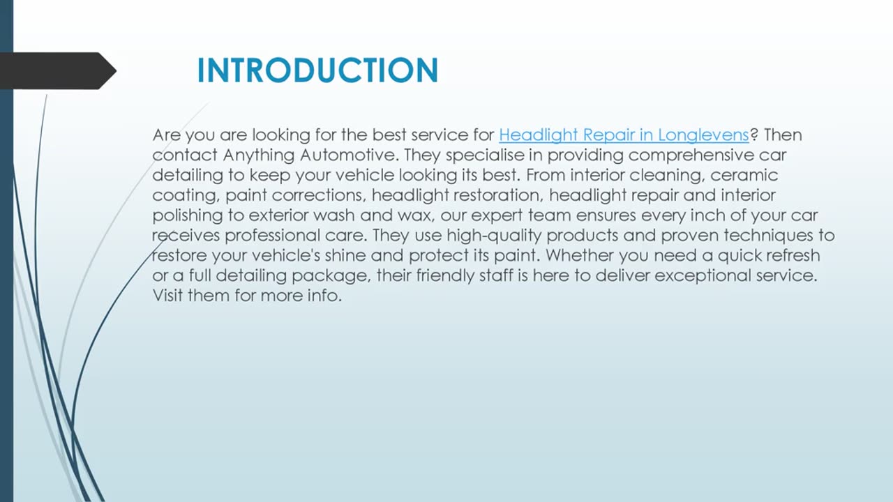 Looking for the best Headlight Repair in Longlevens