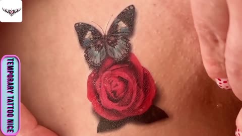 red rose tattoos#temporarytattoo #temporarytattoos #temporarytattosticker