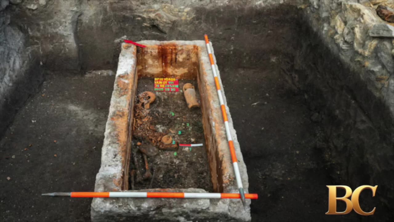 Archaeologists lift the lid on a 1,700-year-old Roman sarcophagus hidden in Budapest