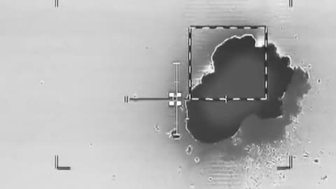 Footage from the interception of a UAV by an attack helicopter: