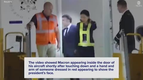 France's Emmanuel Macron dismisses video showing wife shoving him in the face