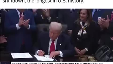Trump signs The funding of the US Government