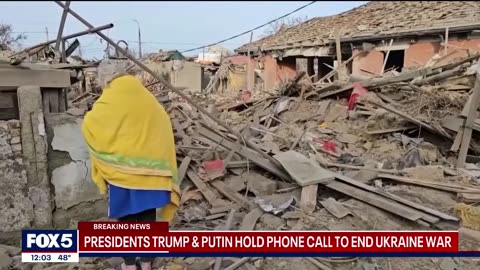 Presidents Trump and Putin hold phone call to end Ukraine War