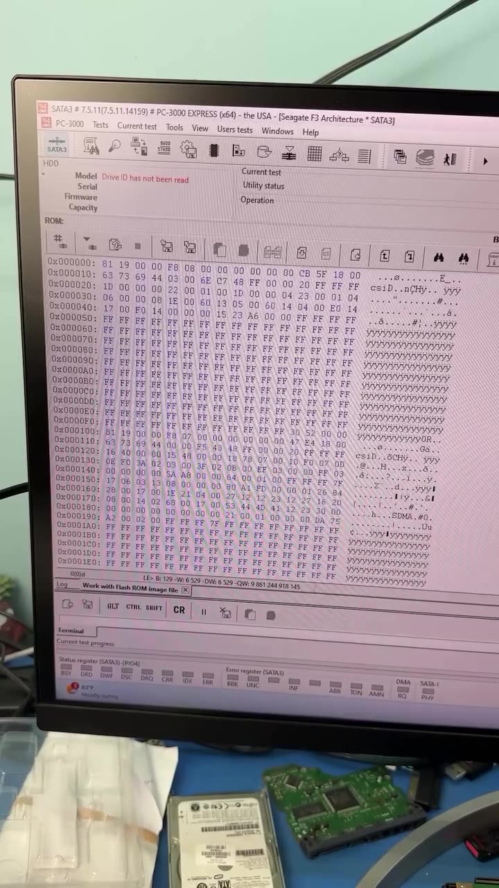 Hard Drive Data Recovery: Seagate ST5000LM000 Platter Extraction