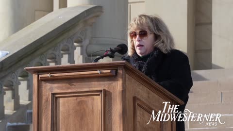 Rally against rural data centers at Michigan Capitol
