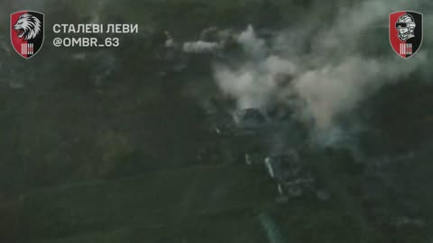 Ukrainian Tank Firing On Russian Positions from Near Point-Blank Range