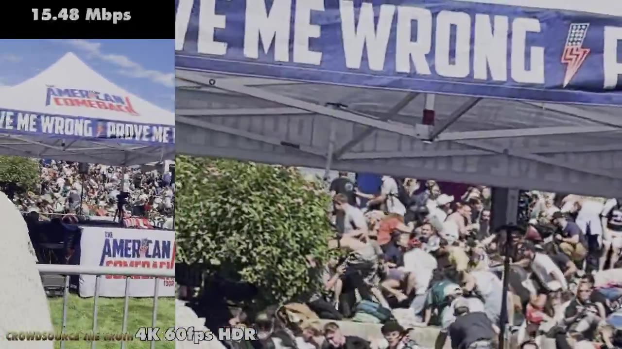 60 fps per second Charlie Kirk shooting video