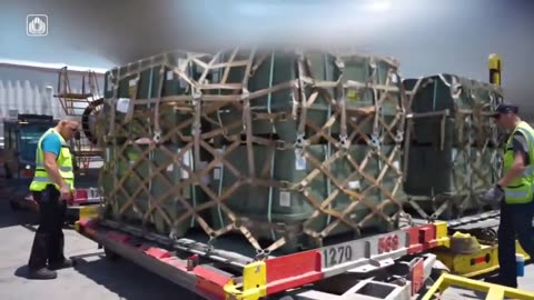 14 planes loaded with military equipment from the United States have officially arrived