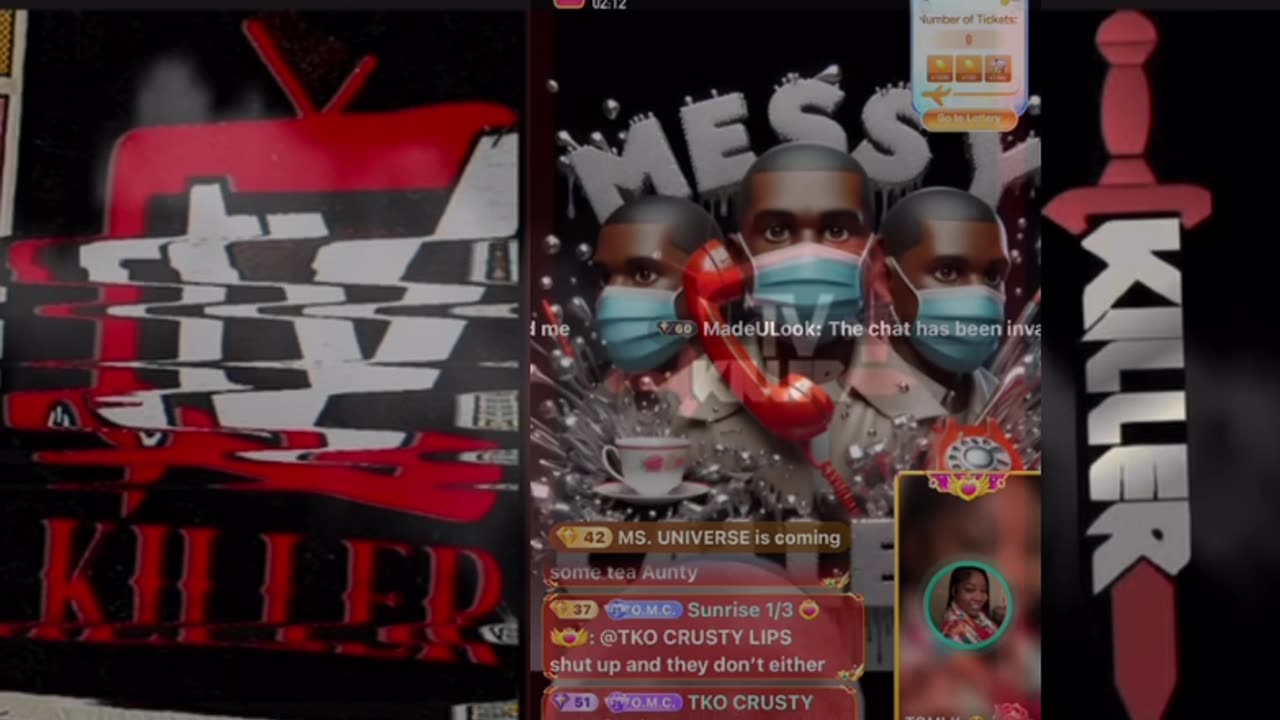 KEVIN JONES VS NONY TRINA B & NONY FALL OUT MESSY CALLER SHOW