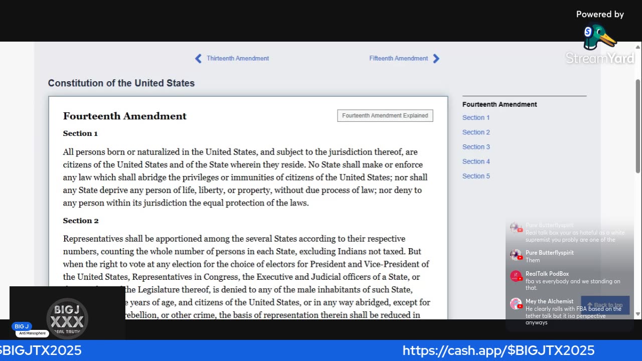 Black Youtube (FBA) Grifters & the 14th amendment. Birthright citizenship