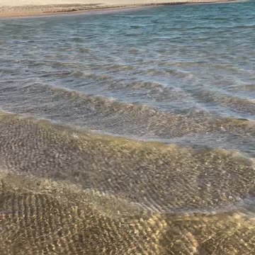 Serene Coastal Ripples on a Sandy Beach