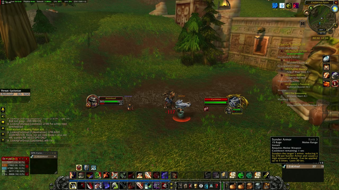 WoW Classic Warrior Docuseries part 46: Cyclonian Quest