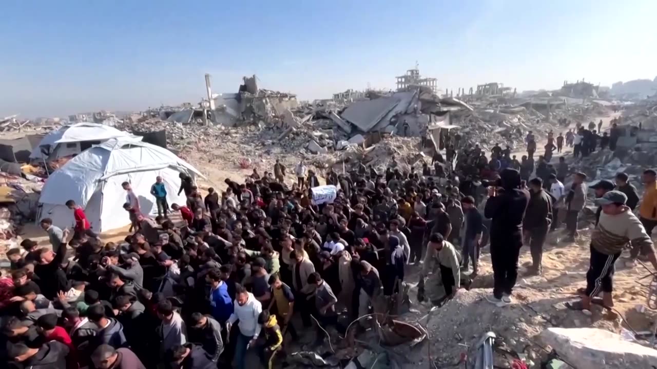 Gaza protesters chant 'Hamas out' in rare public opposition