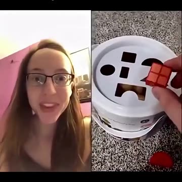 Where does her sanity go_ - That's right. The square hole.