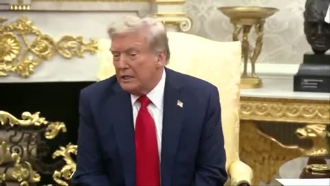 President Trump, "If everything works out well today, we'll have a trilat —" (8.18.25)
			
