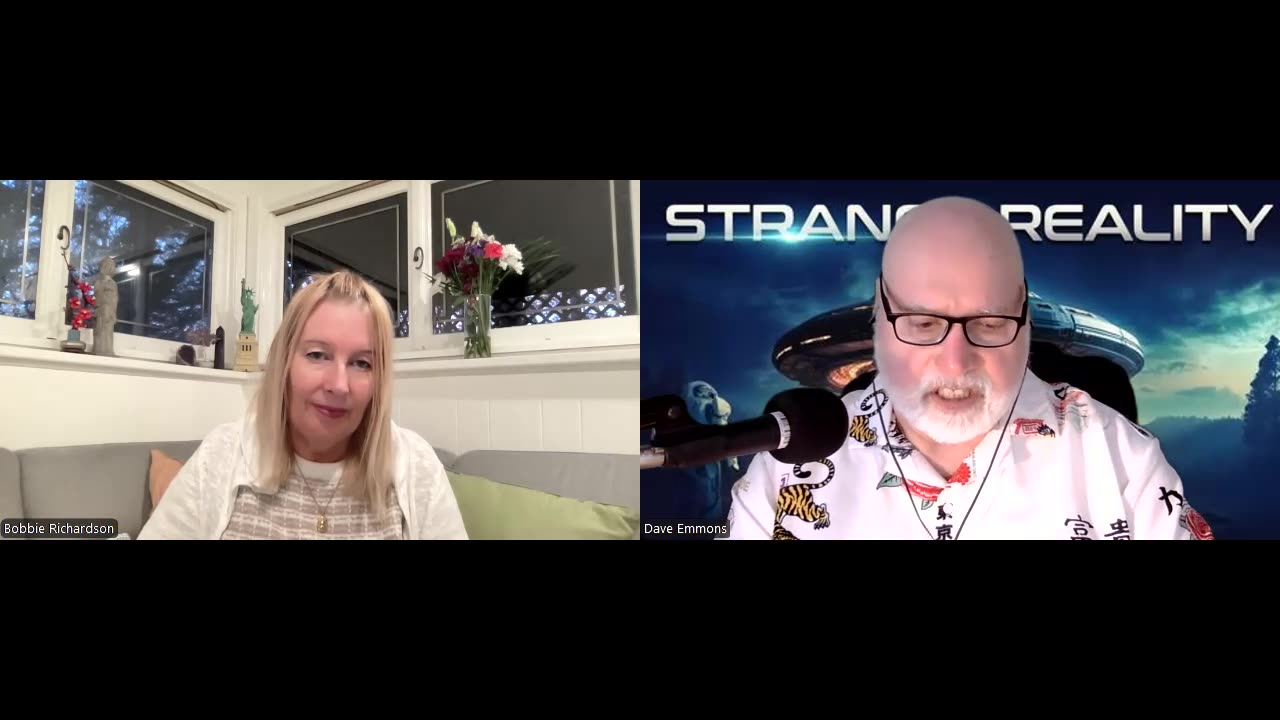 Bobbie Richardson explains her telepathic skills taught by dimensional entities