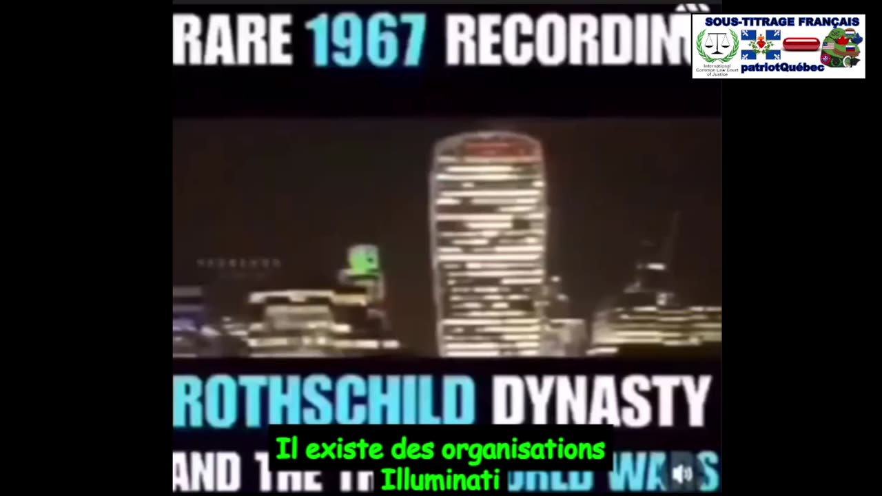 Enregistrement rare de 1967 la dynastie Rothschild et la troisième guerre mondiale.