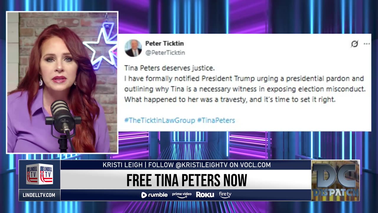 DC DISPATCH - SAVE TINA PETERS: 2020 TRUTH CAN'T WAIT